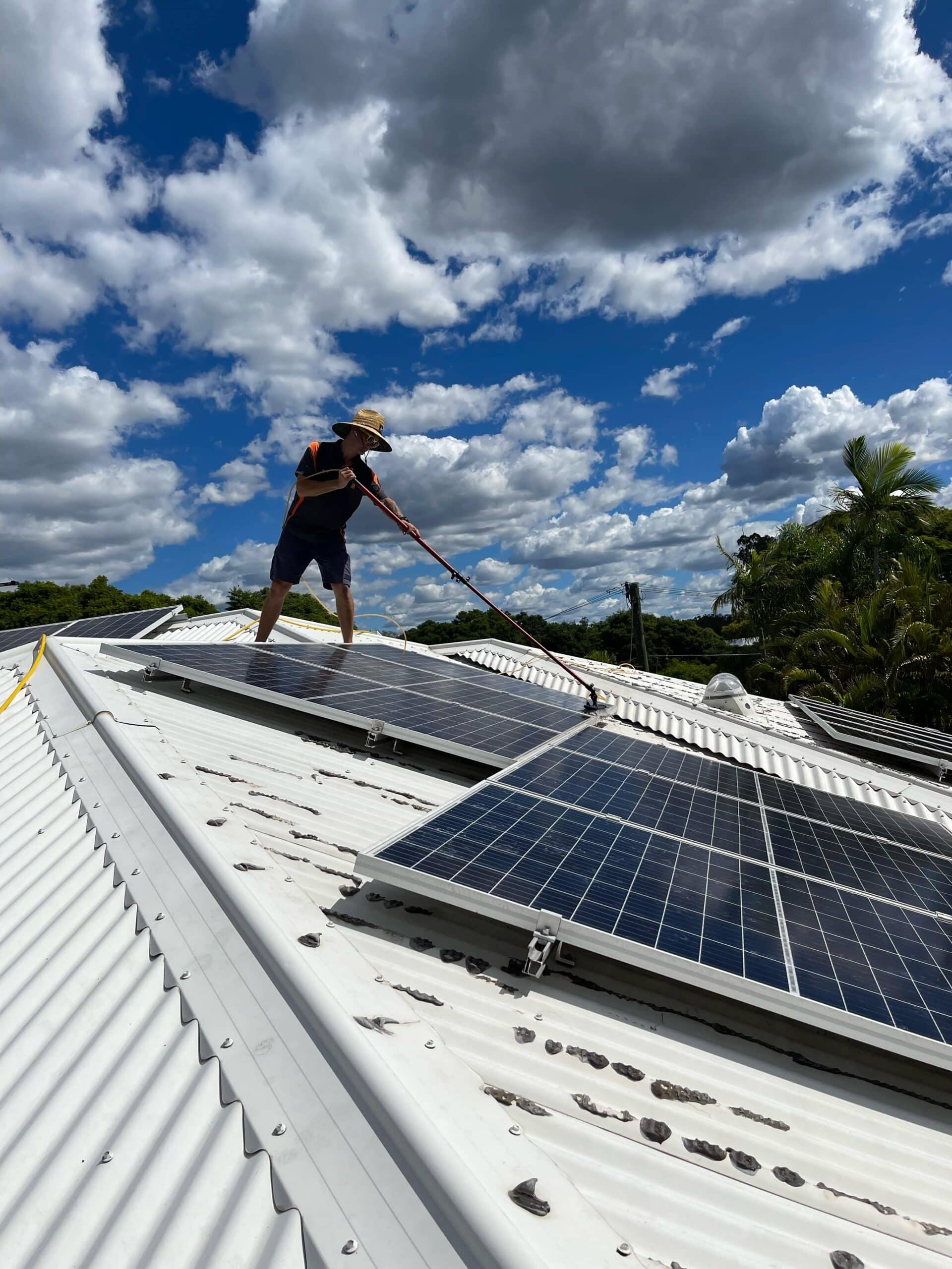 Solar panel cleaning Brisbane