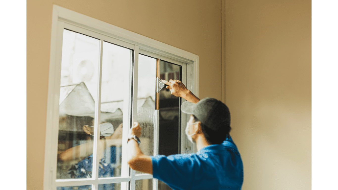Maintaining clean windows with regular care between professional cleans